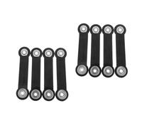 8 Pcs Outdoor Glider Bracket Replacement for Garden Bench Hardware | Iron Construction, Black Finish, Smooth Operation, Easy Installation, Bench Hardware, Patio Use