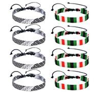 8 PCS Palestine Bracelet, Aesthetic Adjustable Palestinian Bracelet Palestine Style, Durable Handmade Bracelets, Suitable for Men and Women for Commemorative Purposes Gift