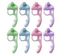 8 Pcs Pencil Grips for Children, Soft Silicone Pencil Grip, Five-Finger Pen Grips Ergonomic Pen for Preschoolers Adults Lefty or Righty Handwriting Grip Corrector Writing Aid Tool