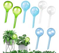 8 Pcs Plant Watering Devices, Plant Watering Globes, Self Watering Spikes Automatic PVC Plastic Plant Watering Bulbs Self Watering Stakes for Indoor Outdoor Plants