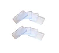 8 Pcs Plastic Clear Table Shims, Level Wedge Shims for Door Stops, Uneven Floors, Stoppers, Leveling & Fixing Wobbly Furniture, Have Extreme Weight Capacity and Weather Resistant (Transparent)