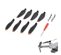 8 Pcs Plastic Drone Blade,Replaceable Propellers for Drones,Plastic Propellers Wing Blade Accessories Compatible for Mavic Mini (Black with Orange Edge)