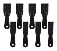 8 Pcs Plastic Scraper, 1.5/2 Inch Flexible Putty Knife Black Filling Knife Set Filler Tool for Spackling Repairing Drywall Patching Wall Painting Remover Sticker
