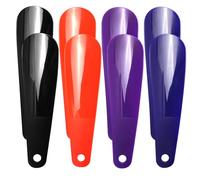 8 PCS Plastic Shoe Horn Travel Shoehorns Horn Gift for Seniors, Kids, Women, Men Red, Black, Purple, Dark Blue 6.3", Black, Red, Blue, Purple, 4.5 x 19 x 2 cm