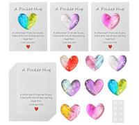 8 PCS Pocket Hug Heart Pocket Hugs for Friends Go to University School Gifts Positive Good Luck Gifts for Birthday Wedding Christmas Mothers Day Valentines