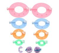 8 Pcs Pompom Makers, 4 Sizes Pom Pom Maker DIY Wool Knitting Tool Set Pompon Manufacturing Tools Pom Poms DIY Fluff Balls Knitting Craft Making Kit(Color Random)