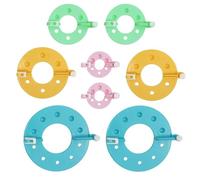 8 Pcs Pompom Makers, 4 Sizes Pom pom Makers, Reusable DIY Fluff Balls Knitting Craft Easy Way to Make Pompoms for Fluff Ball Weaver Needle Craft DIY Wool Knitting Craft Tool Set Decoration