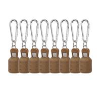 8 Pcs Portable Squid Jig Hook Cover Bait Protector with Carabiner Fishing Gear Easy to Use Squid Jig Cover Protector with Carabiner