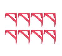 8 Pcs Pouring Paintings Canvas Stands, Plastic Mini Canvas Feet Risers Drawing Supplies Canvas Pouring Support Stands for Canvas Art Classes Painting (Red)