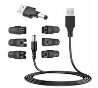 8 PCS Power Cord 5V Replacement Charger USB adapter Suitable for Hair Clippers, Beard trimmers, Shavers, Beauty Instruments, Desk Lamps, Purifiers.