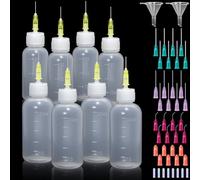 8 Pcs Precision Needle Tip Applicator Bottles 30ml/50ml