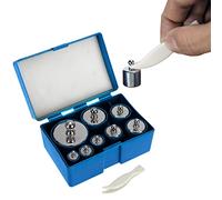 8 Pcs Precision Scale Calibration Weight Set, 10g 2x20g 50g 2x100g 200g, for Digital Balance Scale, with Case & Clamps