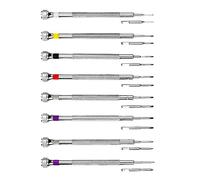 8 Pcs Precision Screwdriver Set, Small Flat Head Watchmakers Screwdrivers with Replacement Blades for Watch Glasses Jewelry Electronics (Set A)