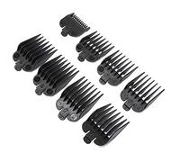8 Pcs Professional Hair Clipper Combs Guides, Wahl Replacement Guards Set #3171-400 - 1/8” to 1” Fits Most Size Wahl Clippers/Trimmers, Black