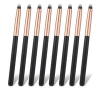8 Pcs Professional Small Pencil Eyeshadow Brush, Eyeliner Smudge Brush Pointed Pencil Stick Set Round Blending Makeup Tool Reusable Crease Makeup Brushes for EyeShadow Concealer