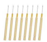 8 Pcs Pulling Hook Needle Tools Crochet Latch Hook Micro Needle Threader Loop Beads for DIY Craft and Hair Feather Extensions