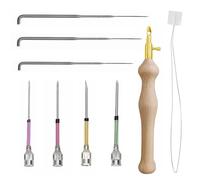 8 Pcs Punch Needle Kit, Needle Punch Tool Kit, Punch Needle Kits for Adults Beginners, Adjustable Punch Embroidery Kits Sewing Embroidery,for Adults Beginner Floss Cross Stitch Needlework Diy Craft
