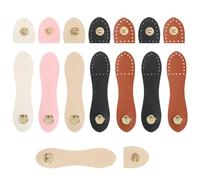 8 Pcs Purse Closure, Leather Snap Fasteners Sew On Snaps Snap Closure Wallet Buckle Purses Clasp Purse Making Supplies for Bag Making Wallet Bags Cell Phone Case Jacket Notebook DIY Craft (5 Colors)