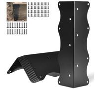 8 Pcs Raised Garden Bed Corner Brackets, 28 x 7.5cm Raised Bed Corners with Screws Fit 20"-24" Bed Edges & Wooden Shelves/Cabinets, Rust Resistant Meta Connectors for Vegetable Planter Garden