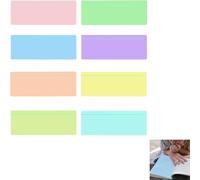 8 PCS Reading Guided Strips Reading Highlight Strips Visual Aids Reading Ruler Overlays Window Reading Ruler Transparent Color Reading Tracking Ruler for Dyslexia and ADHD to Reduce Visual Stress