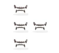 8 Pcs Removable Copper Hip Hop Teeth Grills for Halloween Costume | Fine Workmanship, Eye Catching and Not Easy to Deform, Comfortable Fit, Stylish Punk Accessory
