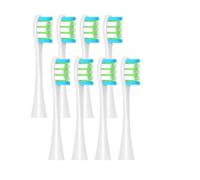 8 Pcs Replacement Brush Heads，Compatible for Oclean X PRO Elite/Flow/F1/One/X/All Series Electric Toothbrush(8 pcs White)