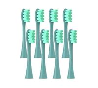 8 Pcs Replacement Brush Heads,Compatible for Oclean X PRO Elite/Flow/F1/One/X/All Series Electric Toothbrush(8 pcs Green)