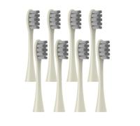 8 Pcs Replacement Brush Heads，Compatible for Oclean X PRO Elite/Flow/F1/One/X/All Series Electric Toothbrush(8 pcs Beige)