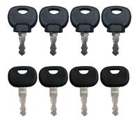 8 Pcs Replacement Ignition Key14607 Spare Keys 14603 Excavator Ignition Key Construction Machine Key for Mini Excavator Stacker Wheel Loader for JCB BOBCAT BOMAG MANITOU Tractor Heavy Equipment