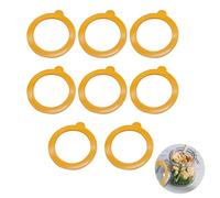 8 Pcs Replacement Jars Seals for Kilner,Silicone Jar Gaskets Seals(0.35L to 2L),Sealing Rings Leakproof Durable Rubber Seals,Airtight Seal Gasket for Mason Glass Clip Top Jars Storage&Pickling Jars