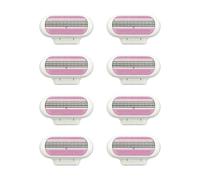 8 Pcs Replacement Razor Blades for Gillette Venus Women's Razor Blades Refills Extra Smooth 3 Layer Blade Design Comfort Glide Razor Heads Pivoting Head for Beach Party Travel Daily Use