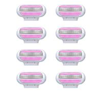 8 Pcs Replacement Razor Blades, Razor Blades Women, Razor Blades Women, Blades Refills Extra Smooth 3 Layer Blade Design Easy to Replace, Durability and Hygiene