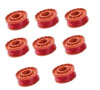 8 Pcs Replacement Strimmer Spool and Line, Auto-Feed Spool Refills Compatible with Worx Grass Trimmer, Weed Eater, Weed Wacker & Lawn Mower Trimmer Line