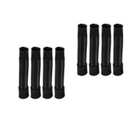 8 Pcs Retractable Car Air Conditioning Vent Hose for Heater Ducting | Black Plastic Telescopic Hose, Corrugated Body, Easy Retrofit for Vehicle Interiors and Repair Work