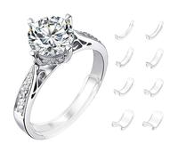 8 PCS Ring Adjuster for Loose Rings, Ring Size Adjuster for Loose Rings, for Loose Rings, Adjust the Size of Your Fingers, And It Won't Loosen Easily, Hand Jewelry Size Regula(Transparent)