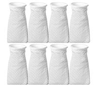 8 Pcs Ring Honeycomb Filter Socks,4 Inch 150 μm Aquarium Felt Filter Bags 3D Honeycomb Design for Freshwater Filters Sock for Saltwater Aquariums Fish Tank Sump Use in Ponds Overflows 9.5” Long