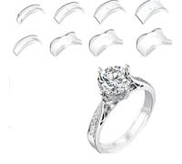 8 PCS Ring Size Adjuster,Ring Adjuster Fit Any Rings, ring smaller adjuster invisible Ring Size Adjuster, ring spacer Adjuster ring reducer for Men and Women