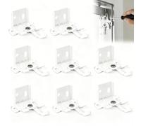 8 Pcs Roman Blind Brackets, Brackets for Blinds for 25mm Top Rail, Deluxe Roman Blind Fixings Brackets, Blind Clips Top Fixing, Blind Brackets Top Fix Fitting for the installation and maintenance