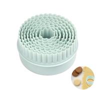 8 Pcs Round with Lace Cookie Cutters, Plastic Scone Cutter, Multifunctional and Reusable Cookie Molds, for Pastry, Sconesdough, Biscuits, Cake DIY Decoration