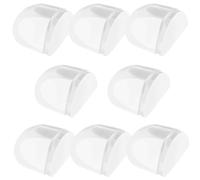 8 Pcs Rubber Door Stop Clear Self-Adhesive, Door Stoppers for Floor Sound Dampening Bumpers Invisible Rubber,Door Stops Indoors Protect Door Wall from Damage for Wood Tiles Carpets Surface Home Offic