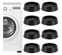 8 Pcs Rubber Feet Washing Machine Stabilisers Anti Vibration Pads Non Slip Pads Anti Vibration Feet Dryer Washing Machine Feet Pad for Washing Machine & Dryer
