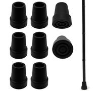 8 PCS Rubber Ferrules for Walking Stick,Heavy Duty Rubber Walking Stick Replacement Cane Tip,Non-Slip Ferrules for Walking Sticks, Replacement Cane Tip for Crutches, Canes, Hiking Pole