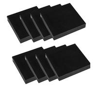 8 Pcs Rubber Shock Blocks 100×100×2Mm-100×100×6Mm, Rubber Sheet Suitable for Heavy Equipment And Industrial Use(100x100x3mm)