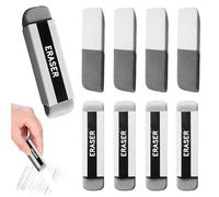 8 Pcs Rubbers Erasers Natural Rubber Eraser for Ink and Pencil School Office Correction Supplies Double Head Remover for Ball-Point Pen Classic Latex Plastic Rubber Soft 2B Eraser to Correct Error