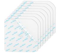 8 PCS Rug Pads Grippers for Laminate Floor,10*10 cm Square Rug Grips for Carpet Floor Non Slip Tape Stop Moving Non Curl Gripper Stickers Reusable Washable to Carpet for Wooden Floors and Tiles