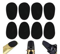8 Pcs Saxophone Mouthpiece Pads Clarinet Mouthpiece Cushion, Alto Tenor Sax Saxophone Clarinet Mouthpiece Cushions, Sax Mouthpiece Patches Pad, 0.8mm Saxophone Mouth Pad