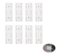8 PCS Self Adhesive Power Strip Holder, Punch-free Socket Holder for Kitchen Home Office Cable Management Essentials Space-Saving Easy Attaches to Wood Plastic Metal Ceramic Surfaces