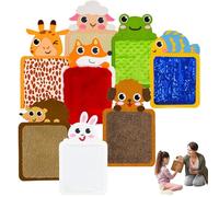 8 PCS Sensory Mats, Sensory Tiles for Kids, Sensory Tiles, Educational Sensory Toys, Sensory Wall Panel, Sensory Disorder Toys for Tactile Play, Anxiety Relief, Sensory Tactile Play Activity