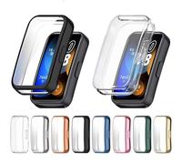 (8 PCS) Senterusa Case Cover for Huawei Band 10 NFC case,Soft TPU Protective Case Compatible with Huawei Band 9 NFC Smart Watch