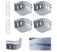 8 Pcs Set Bed Sheet Holder with Lock Strips, Invisible Bed Sheet Clips for Bedding Fitted Clips Keep Sheets Firm & Tight Type No More Loose Sheets, Bedsheet Holder Bedroom Bedding Accessories(Grey)